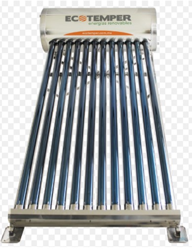Calentador solar 08 tubos Baja Presión ONE